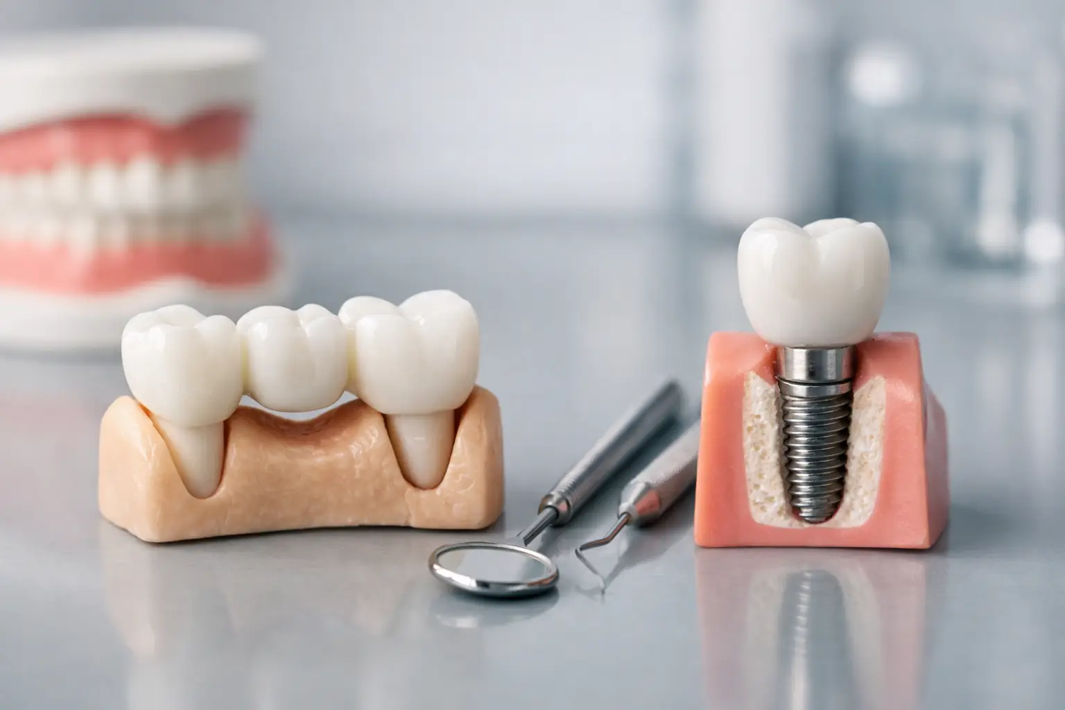 Ponte dentale o impianto: cosa conviene?