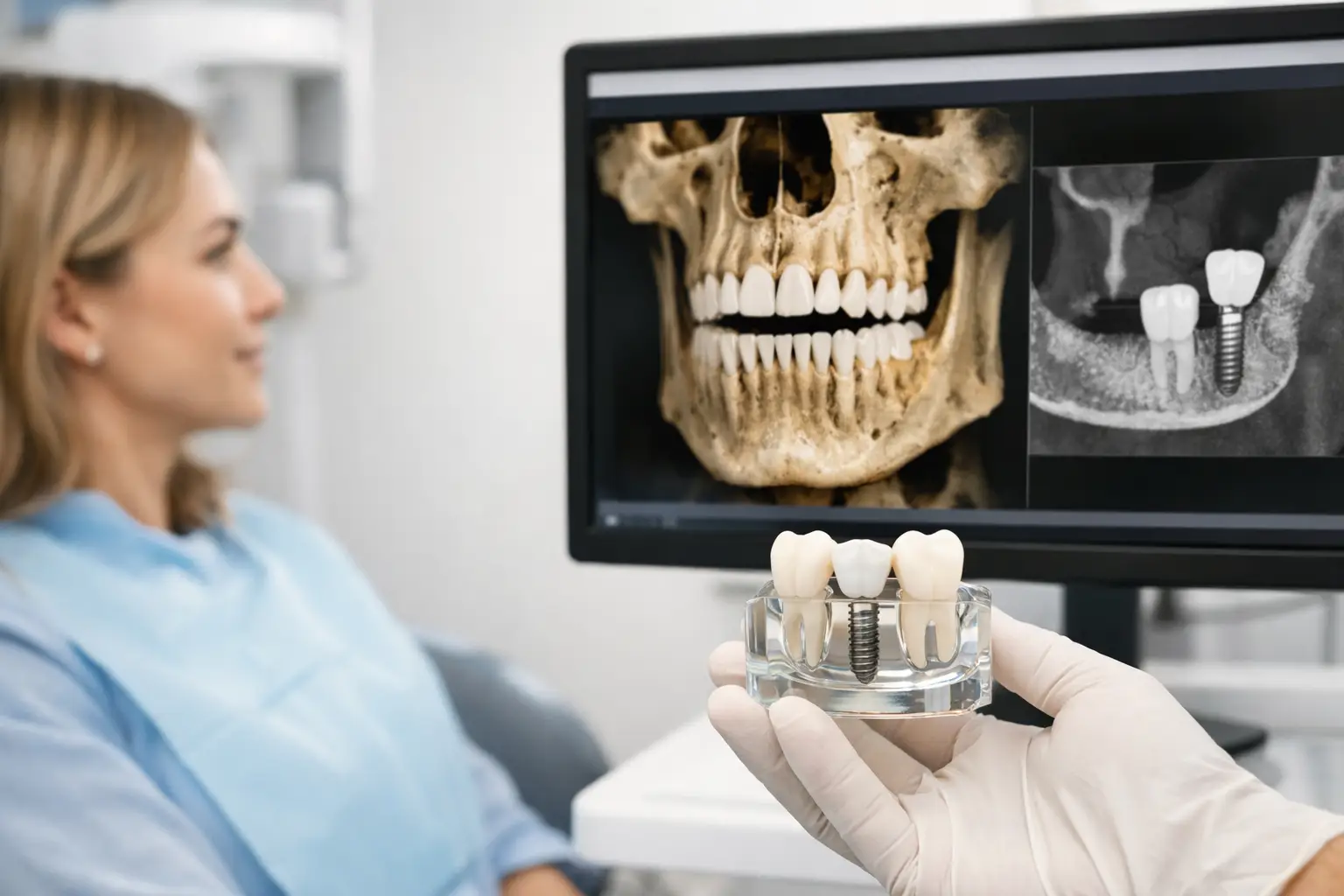 Radiografia 3D dentale prima di impianti
